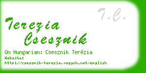 terezia csesznik business card