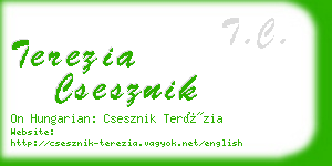 terezia csesznik business card